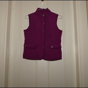 Talbots Plum colored vest